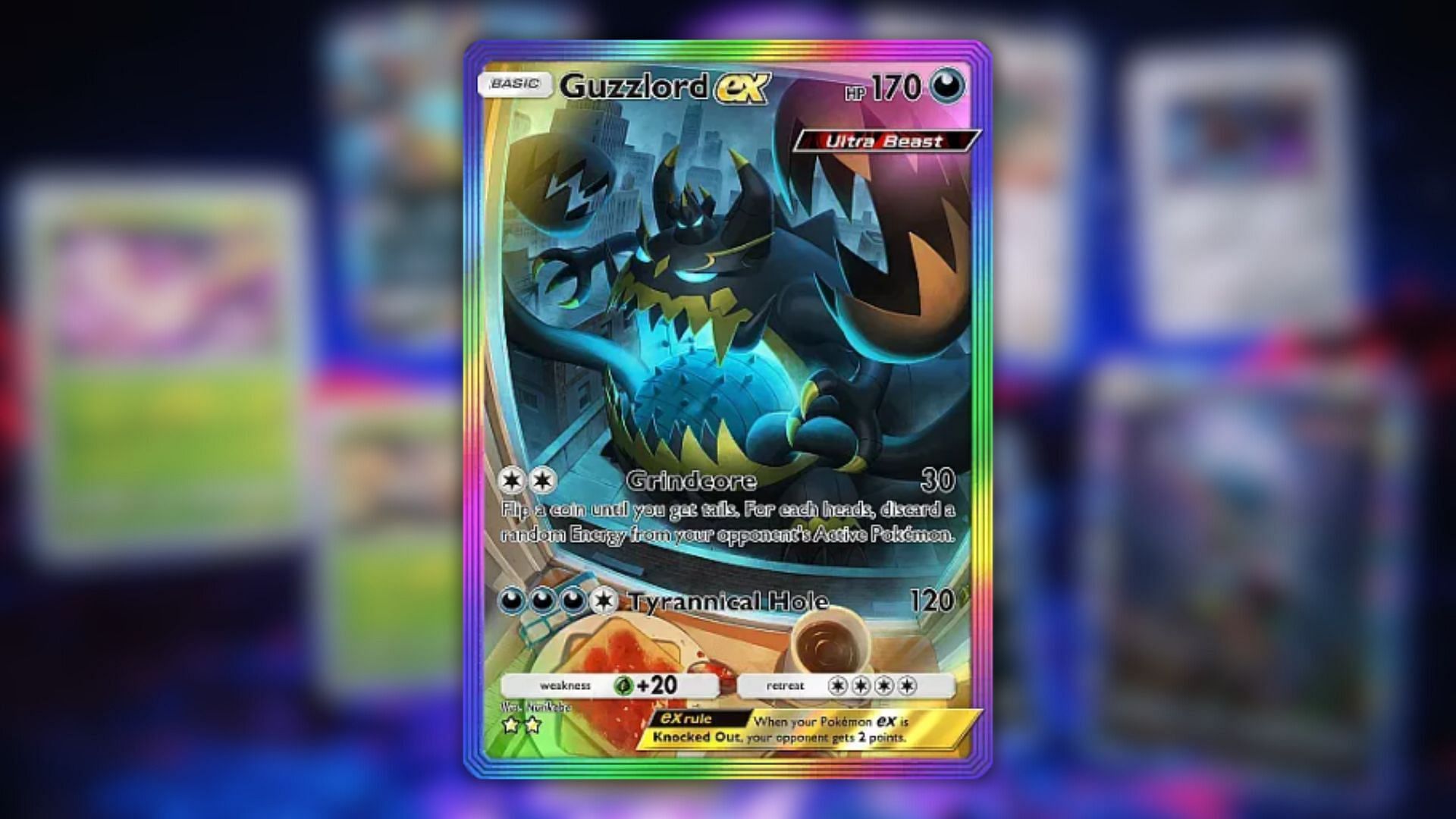 Guzzlord ex as seen in the game (Image via The Pokemon Company)